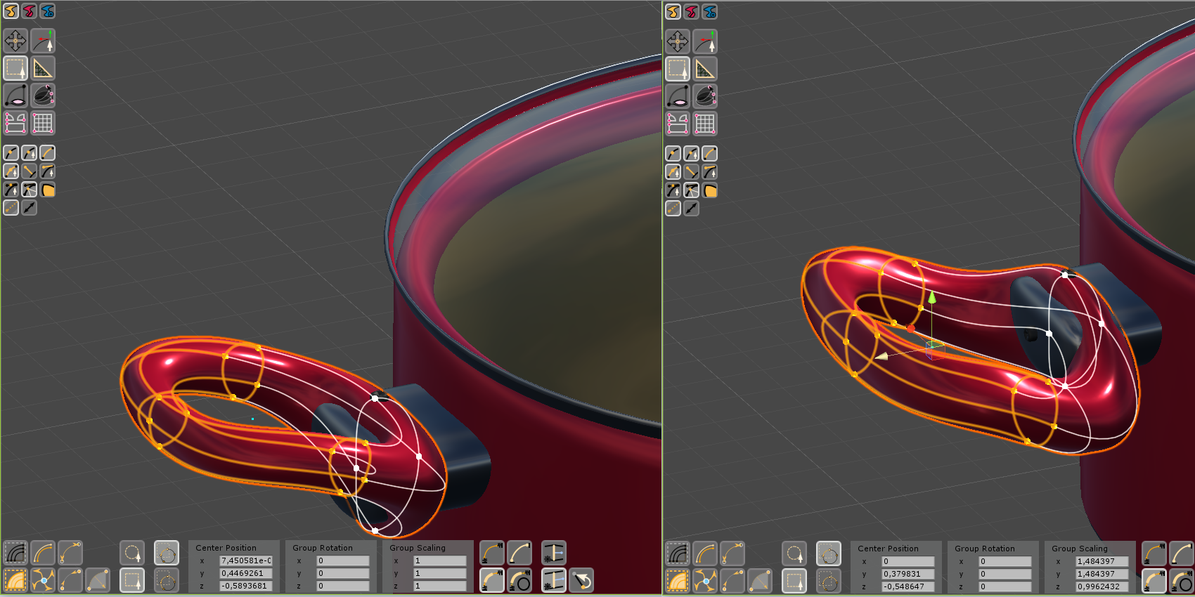 Curved Poly Behaviour